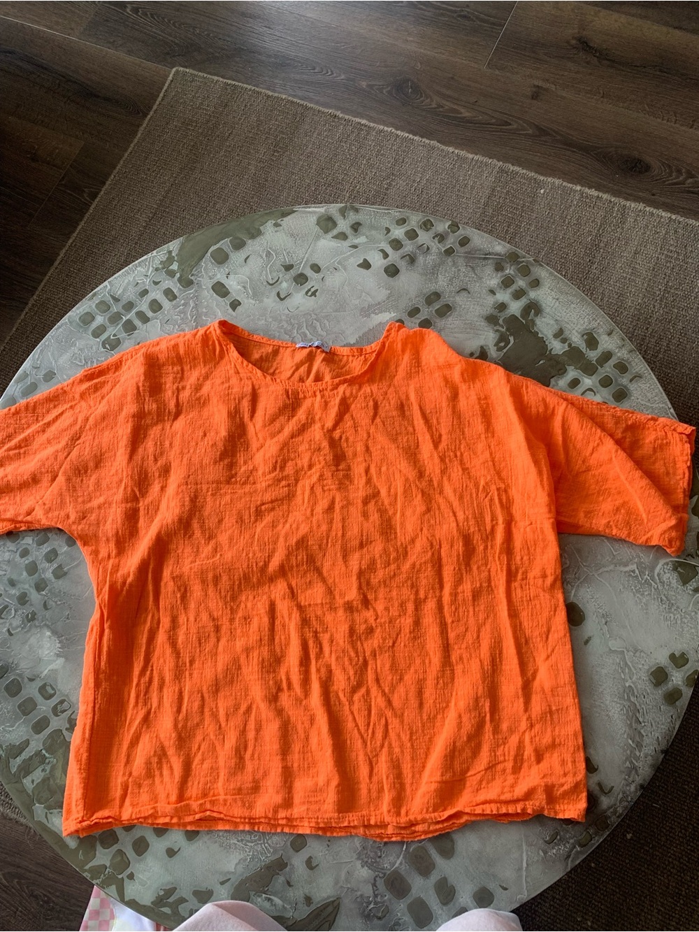 Womens bright linen beach shirt